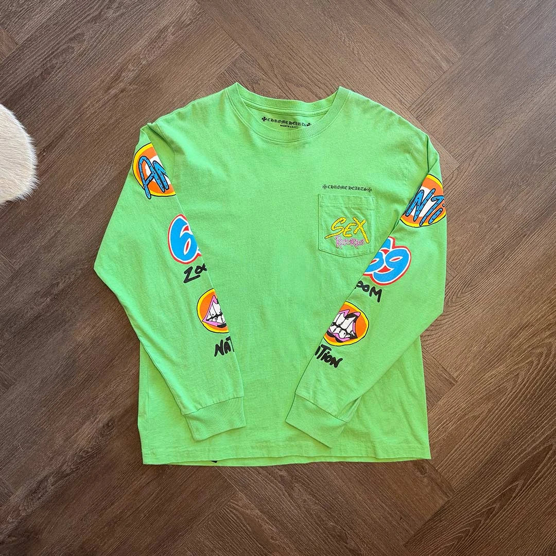Chrome Hearts Matty Boy Sex Records L/S T-shirt Citrus