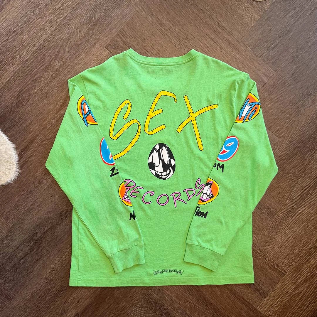 Chrome Hearts Matty Boy Sex Records L/S T-shirt Citrus