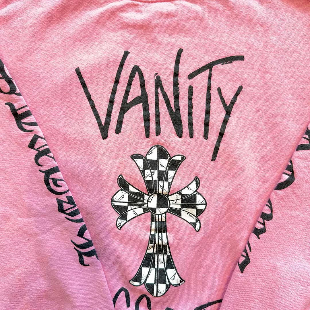 Chrome Hearts Matty Boy Vanity Affair Crewneck Sweatshirt Pink