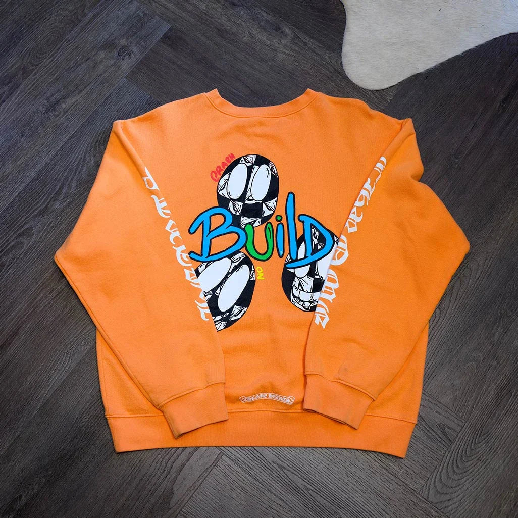 Chrome Hearts Matty Boy Link & Build Sweatshirt Orange