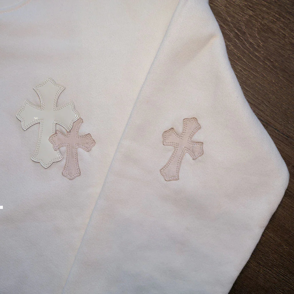 Chrome Hearts White Cross Patch Sweatshirt