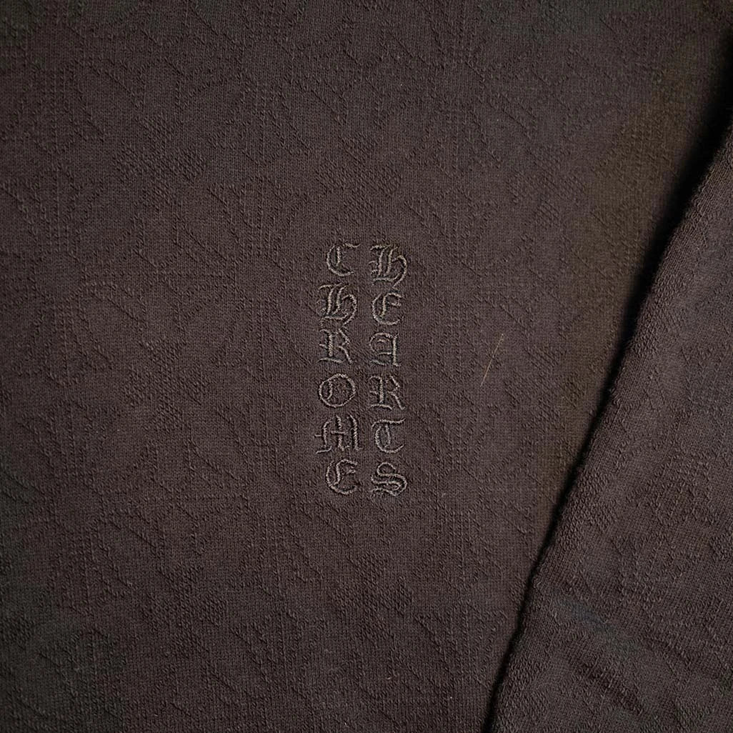 Chrome Hearts Monogram Patches Black Pullover Hoodie