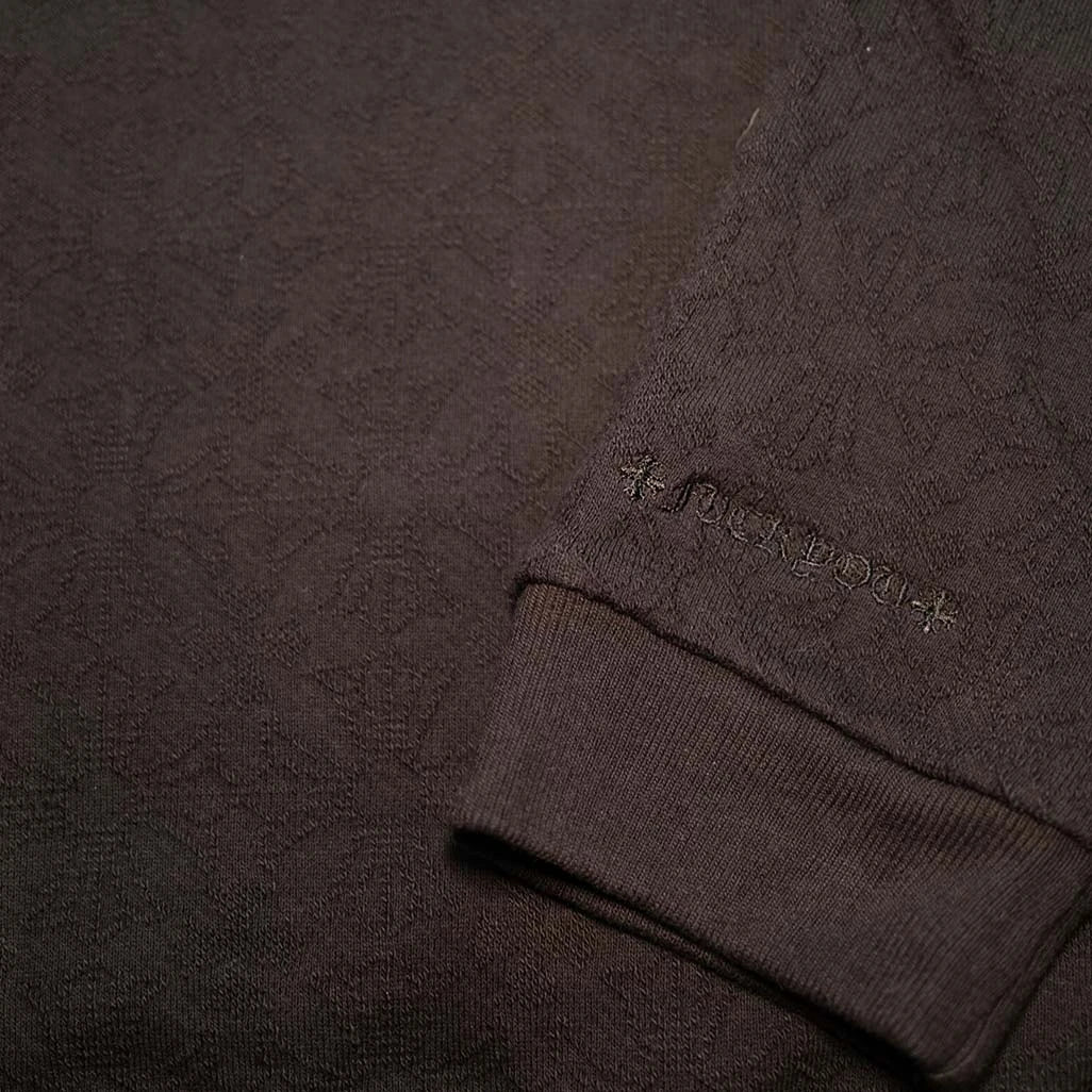 Chrome Hearts Monogram Patches Black Pullover Hoodie