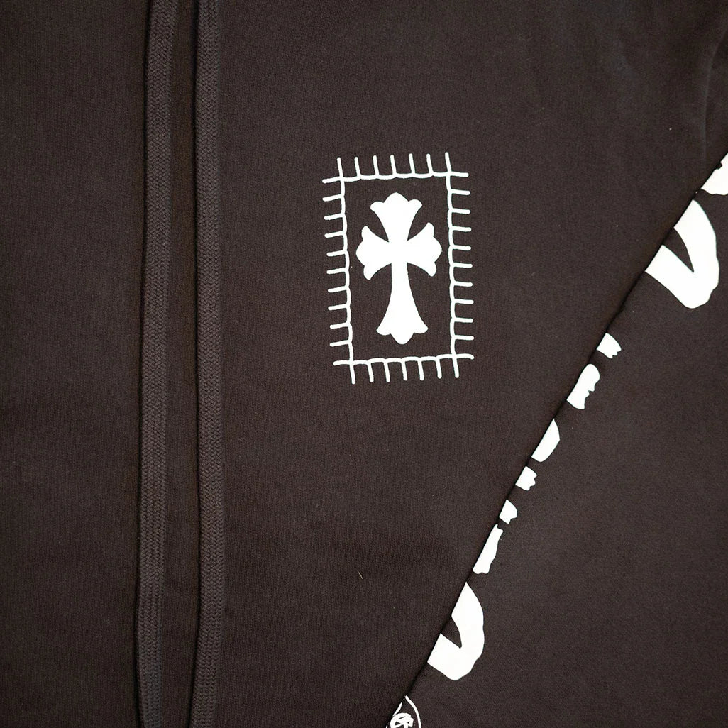 Chrome Hearts Deadly Doll Horseshoe Black Hoodie