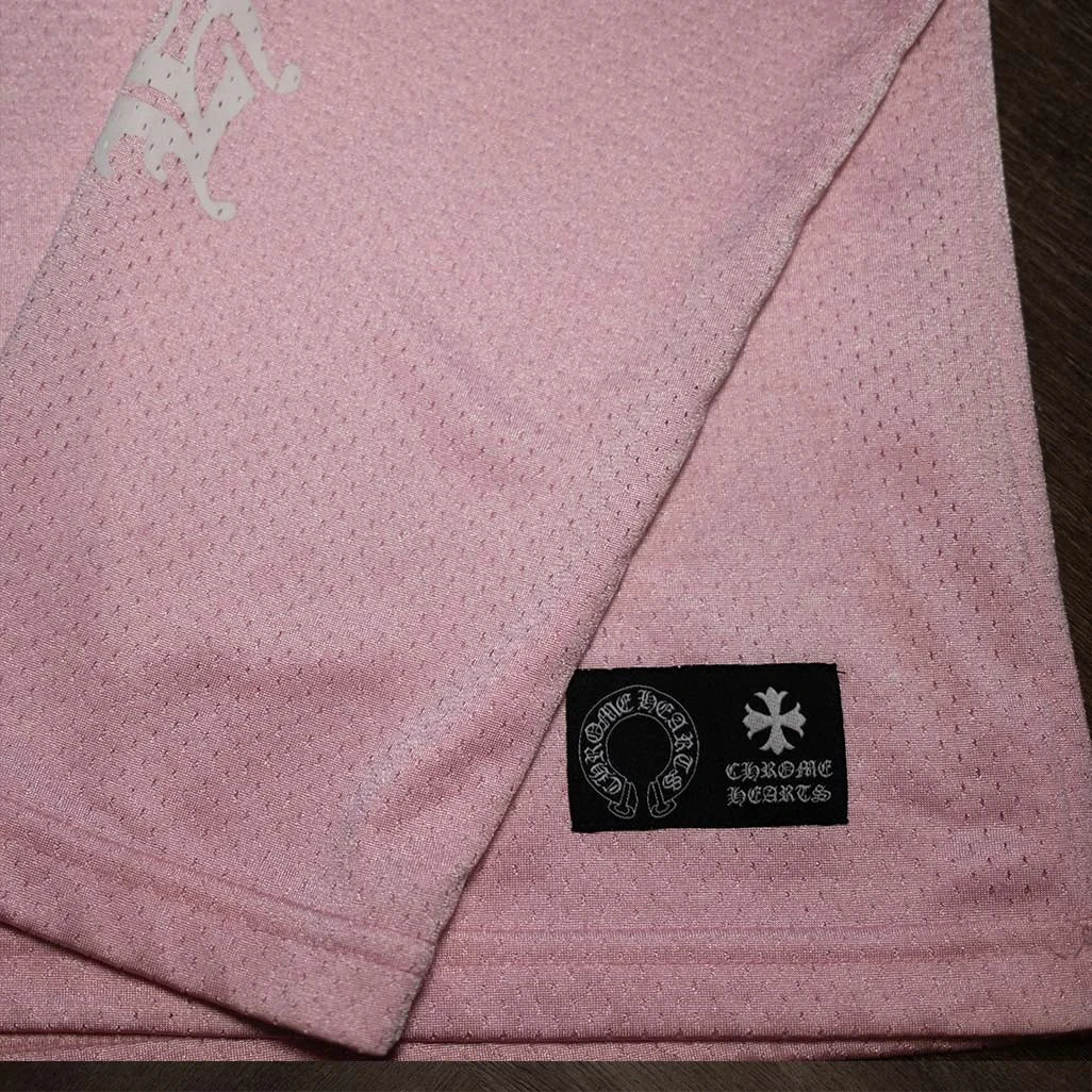 Chrome Hearts Love You Pink Mesh Jersey