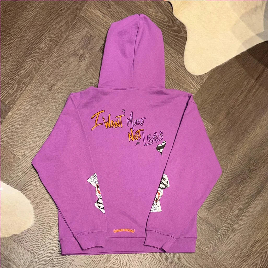Chrome Hearts Matty Boy More Not Less Purple Hoodie