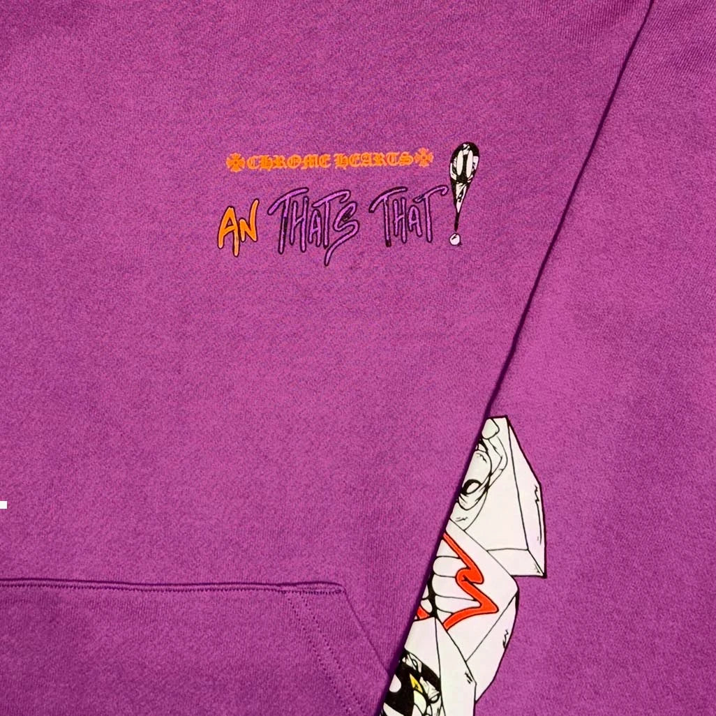 Chrome Hearts Matty Boy More Not Less Purple Hoodie