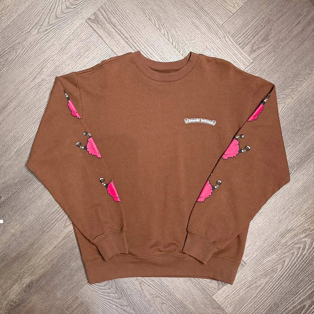 Chrome Hearts Matty Boy Structure Crewneck Sweatshirt Brown