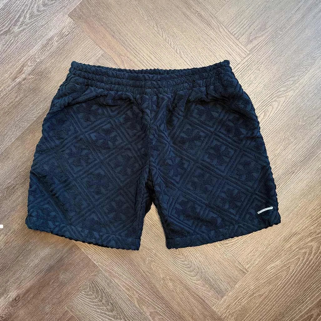 Chrome Hearts Cross Patch Black Shorts
