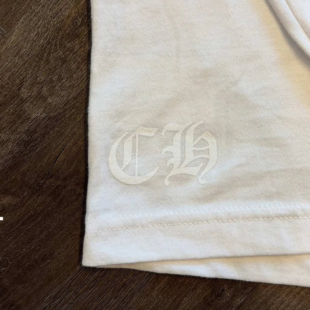 Chrome Hearts Floral White Pink Long Sleeve T-Shirt