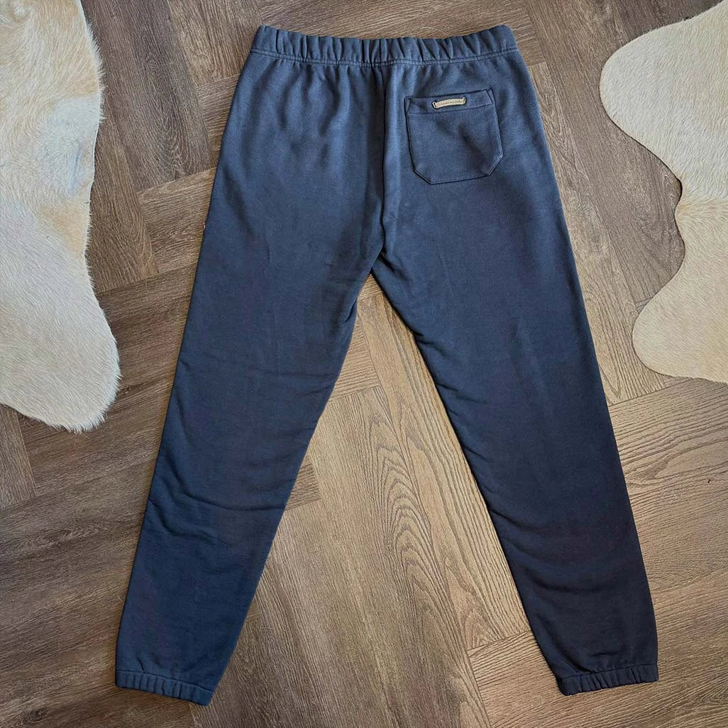 Chrome Hearts Navy Red Triple Patch Sweatpants