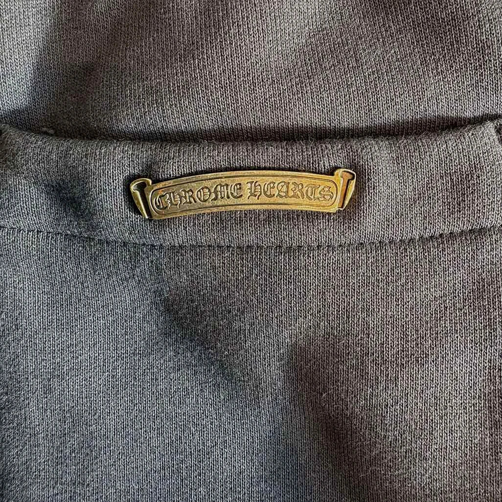 Chrome Hearts Navy Red Triple Patch Sweatpants