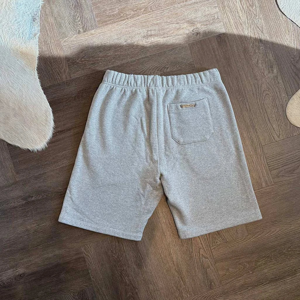 Chrome Hearts Grey Black Triple Patch Patch Sweatshorts