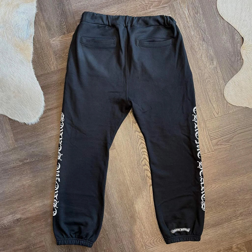Chrome Hearts Black White Logo Sweatpants