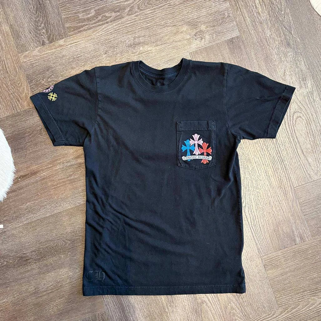 Chrome Hearts Mulit Colour Cross Patch T-Shirt