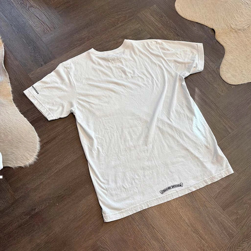 Chrome Hearts Neck Logo White T-Shirt