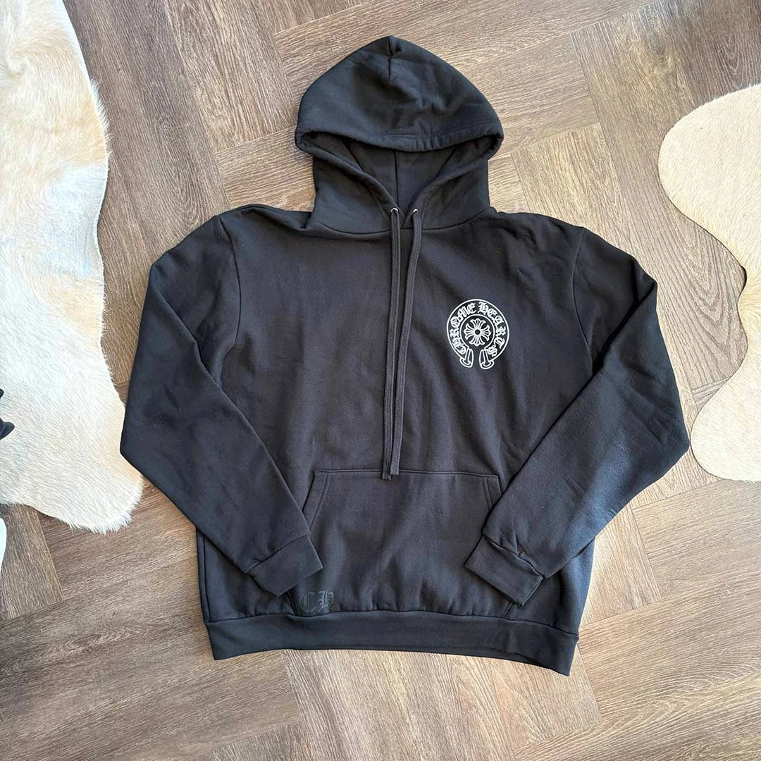 Chrome Hearts Black Horseshoe Hoodie London