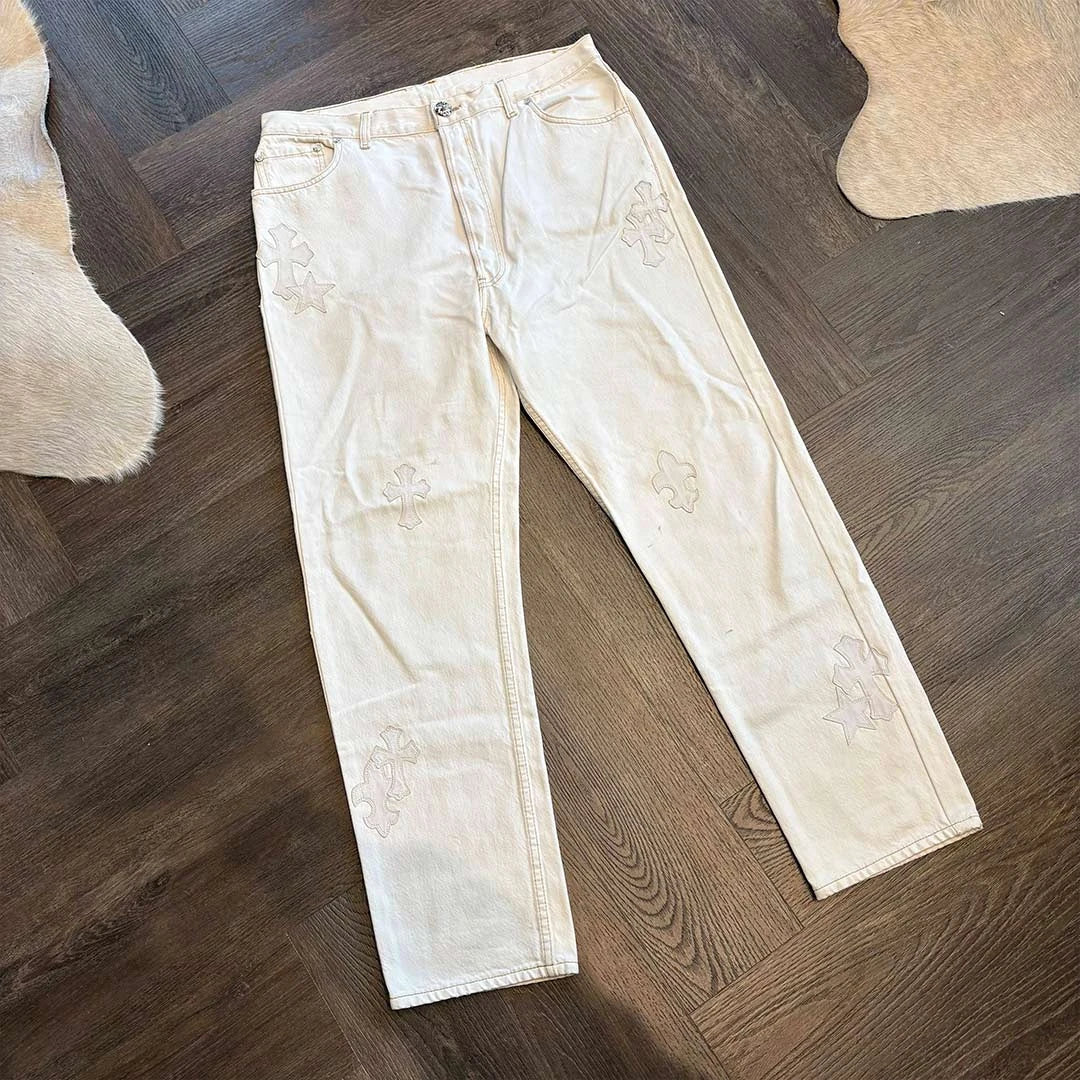 Chrome Hearts White Star + Patch Jeans
