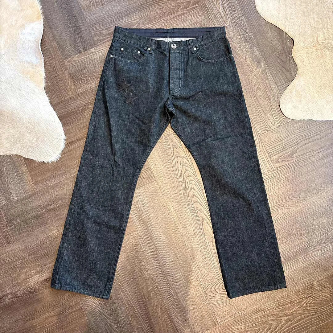 Chrome Hearts Star Black Denim Jeans