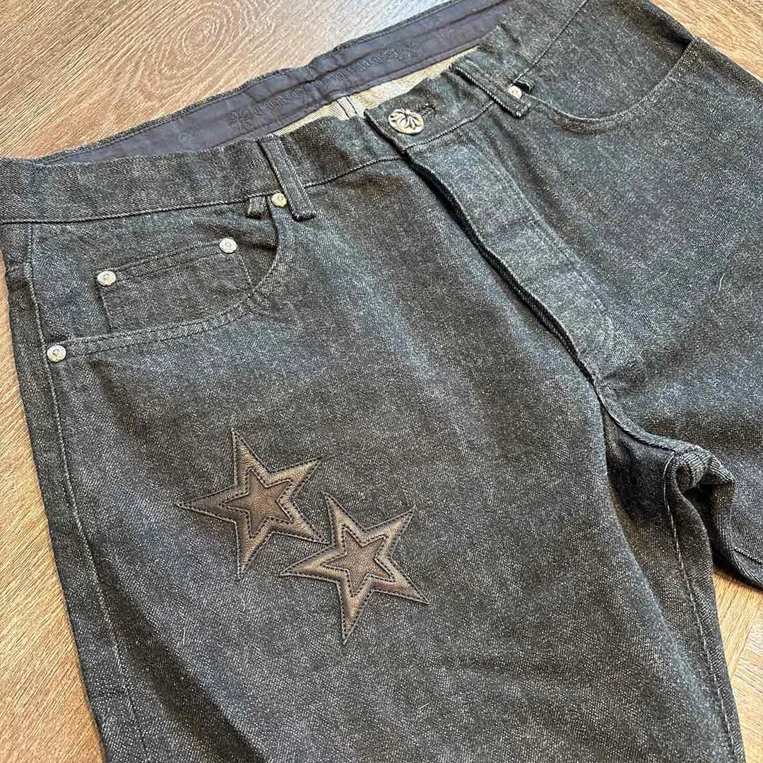 Chrome Hearts Star Black Denim Jeans