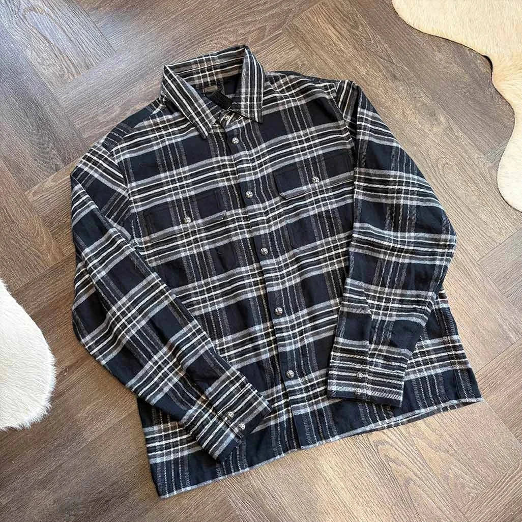 Chrome Hearts Black White Cotton Shirt