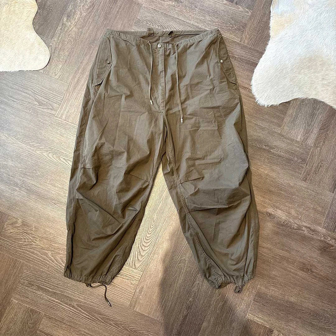 Chrome Hearts Olive Parachute Pants