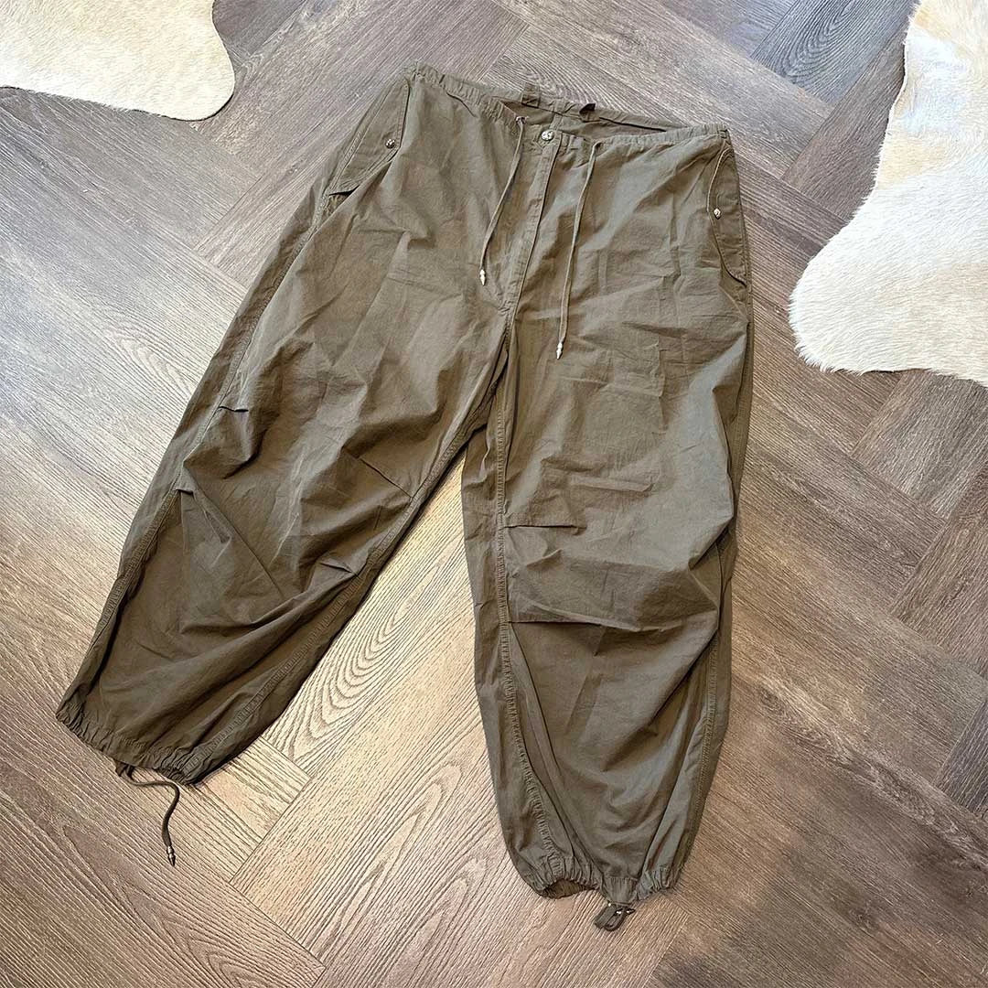 Chrome Hearts Olive Parachute Pants