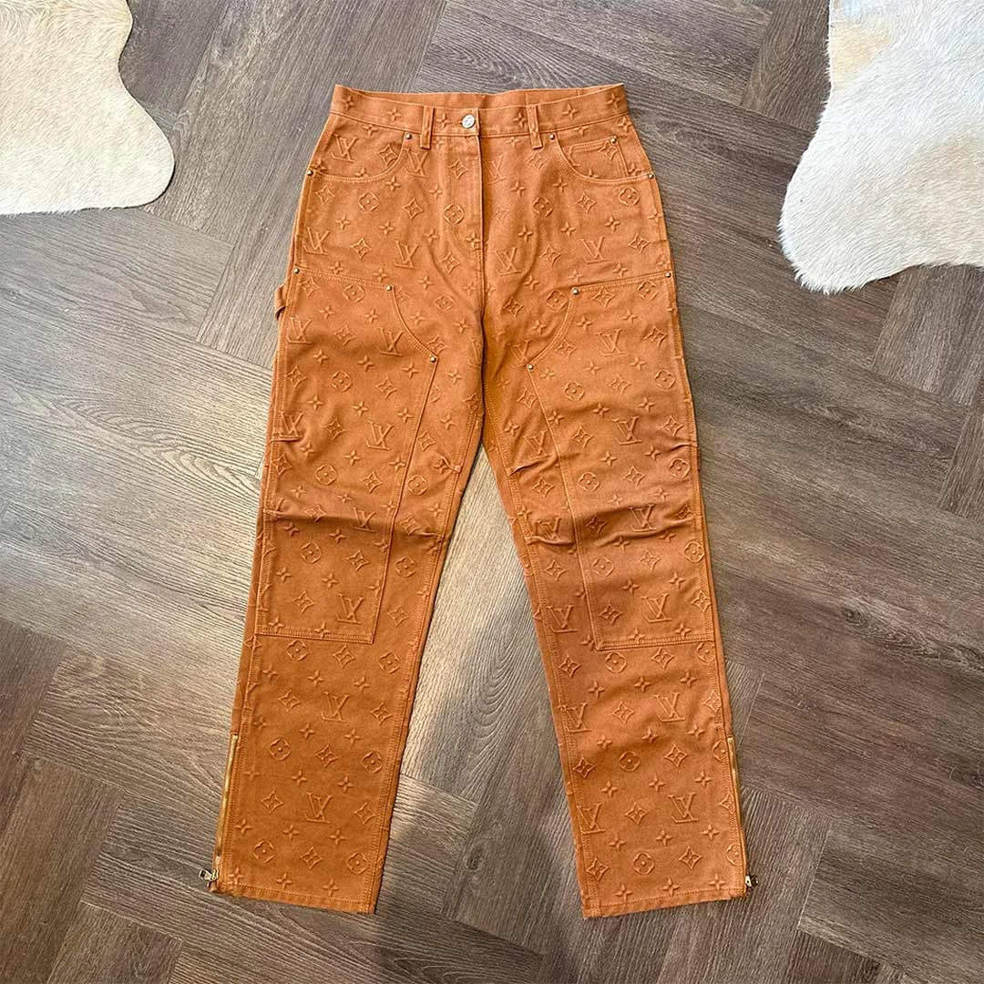 Louis Vuitton Brown Monogram Jeans