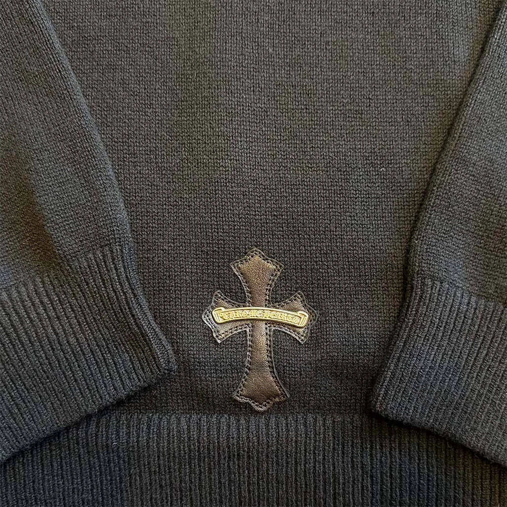 Chrome Hearts Cashmere Pullover Patch Hoodie