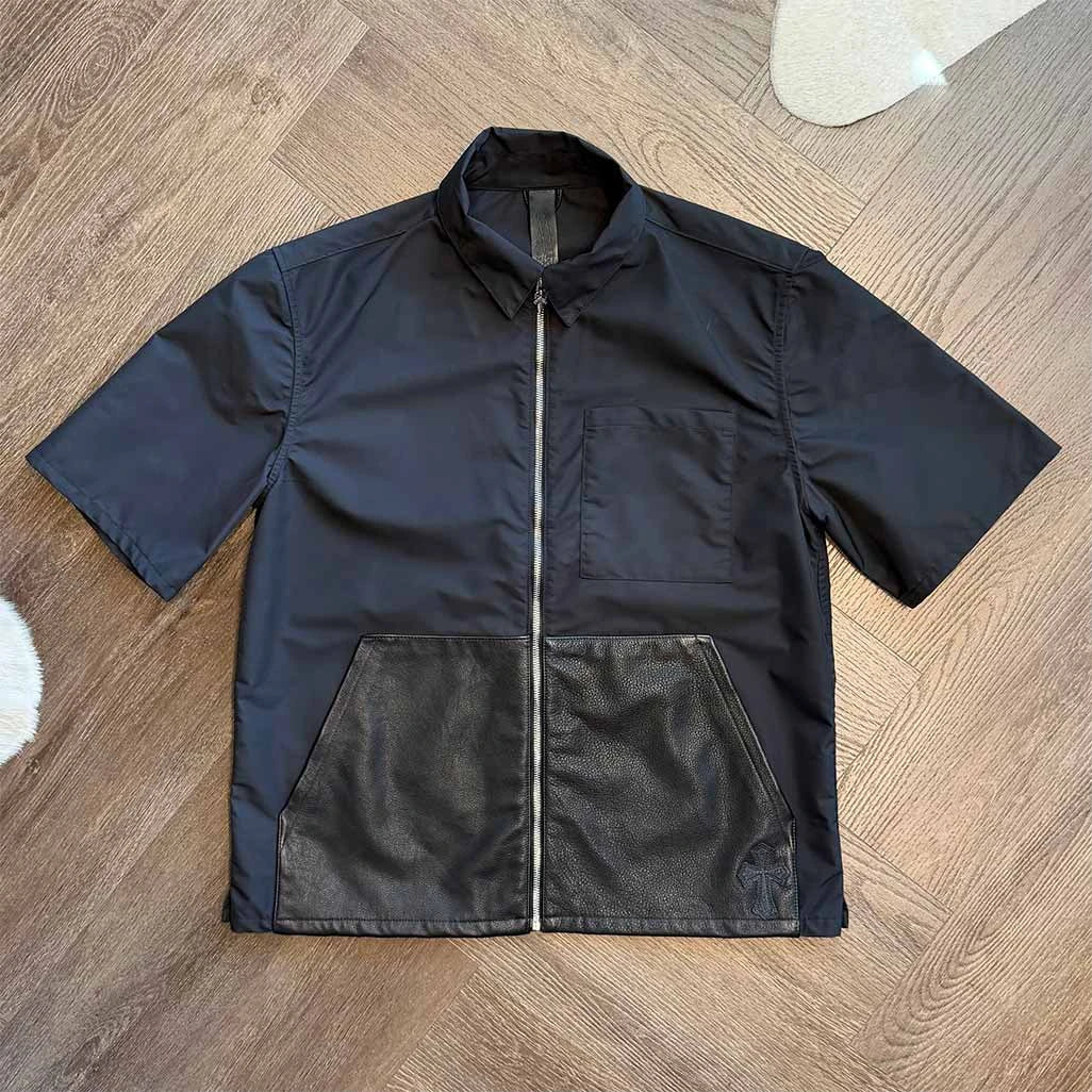 Chrome Hearts Nylon Leather Jacket