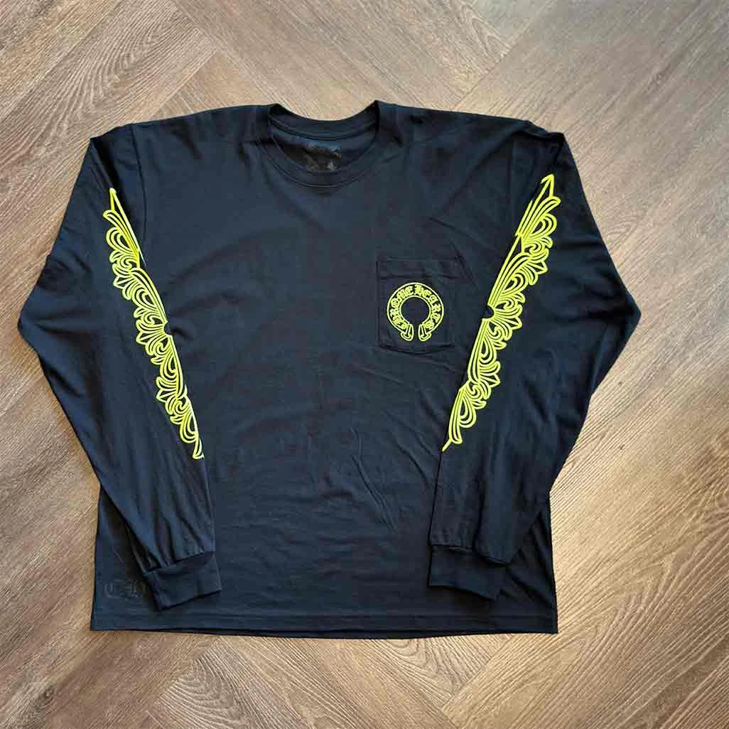 Chrome Hearts Neon Horseshoe Long Sleeve Tee