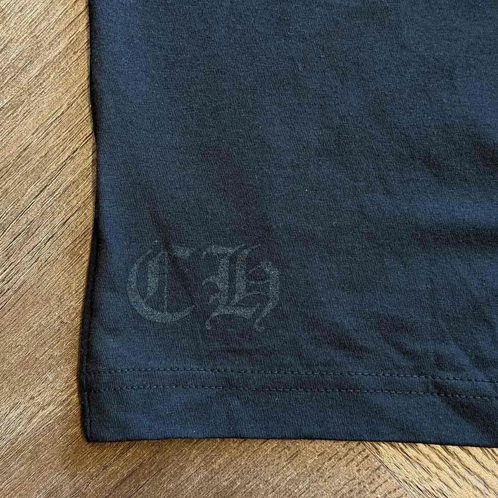 Chrome Hearts floral horseshoe tee sleeve logo
