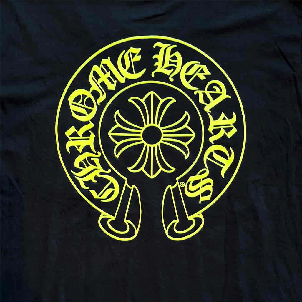 Chrome Hearts neon short sleeve t-shirt close-up
