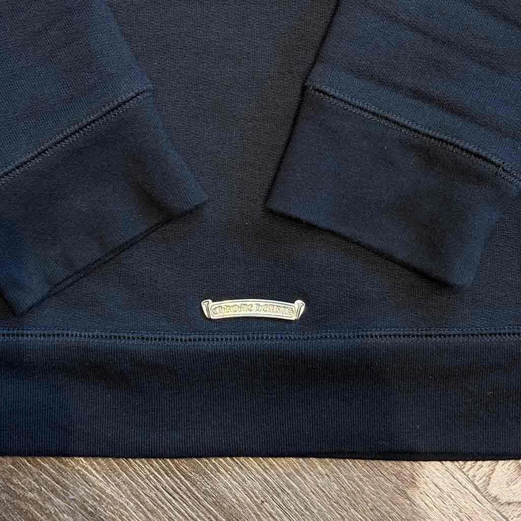 Tonal leather patch detail – Chrome Hearts hoodie