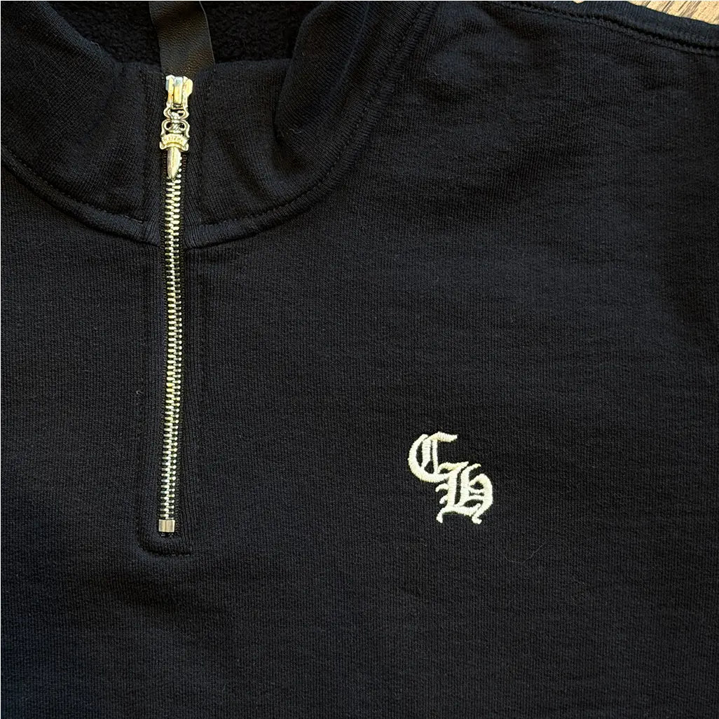 Chrome Hearts Sleeve Logo Slo Ride Quarter Zip 'Black'