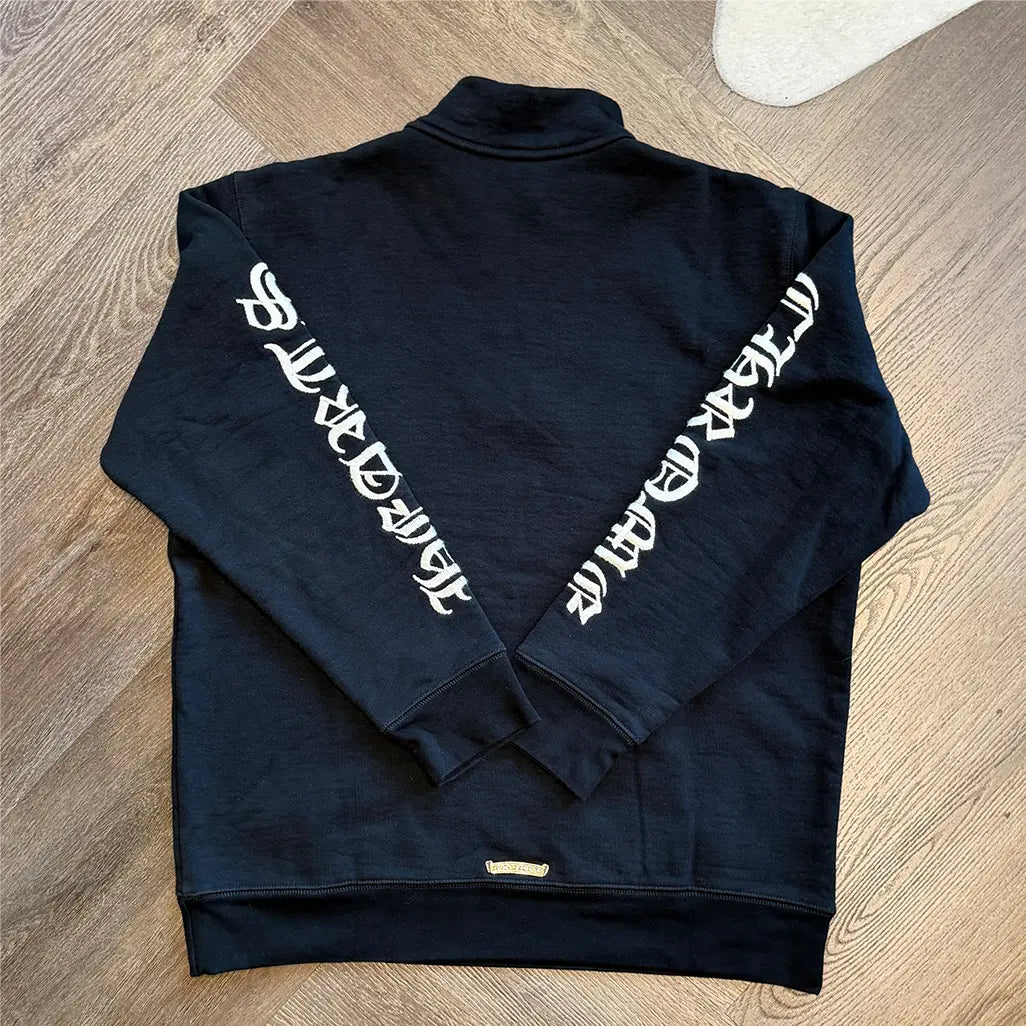 Chrome Hearts Sleeve Logo Slo Ride Quarter Zip 'Black'