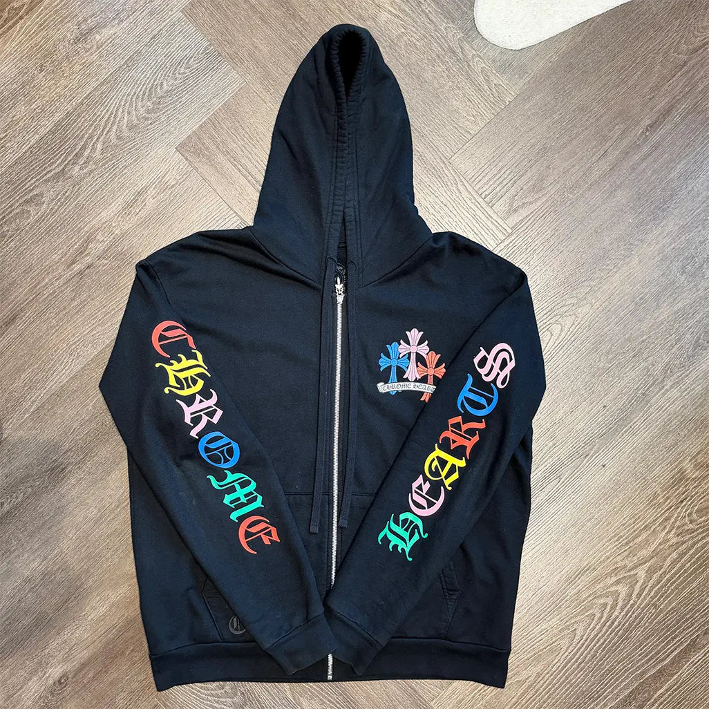 Chrome Hearts Multi Color Cross Cemetery Hoodie
