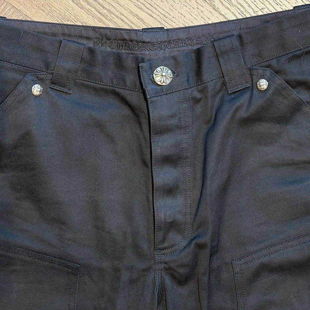 Chrome Hearts Black Carpenter Pants