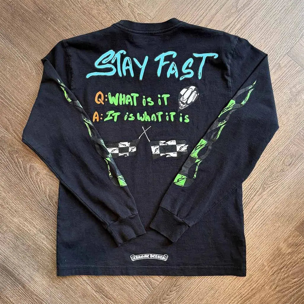 Chrome Hearts x Matty Boy Sex Records Flame Long-Sleeve 'Black'