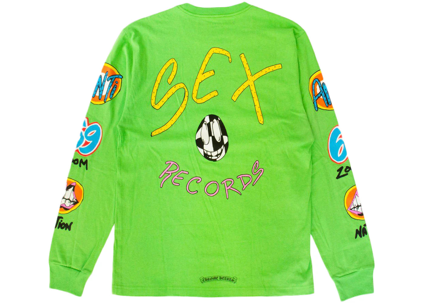 Chrome Hearts Matty Boy Sex Records L/S T-shirt Citrus