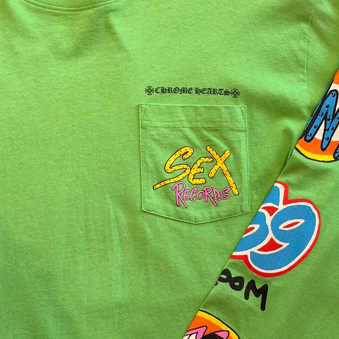 Chrome Hearts Matty Boy Sex Records L/S T-shirt Citrus