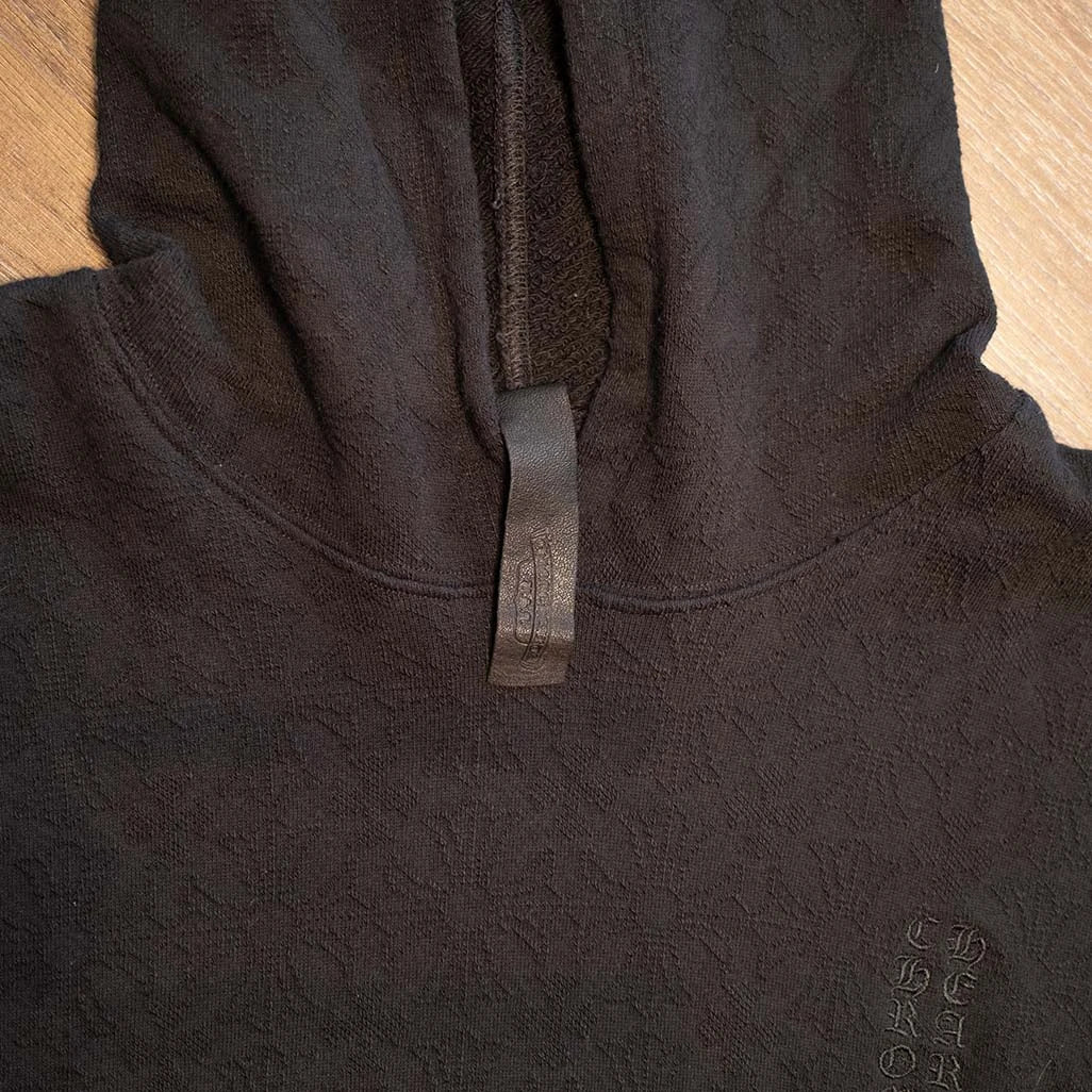 Chrome Hearts Monogram Patches Black Pullover Hoodie
