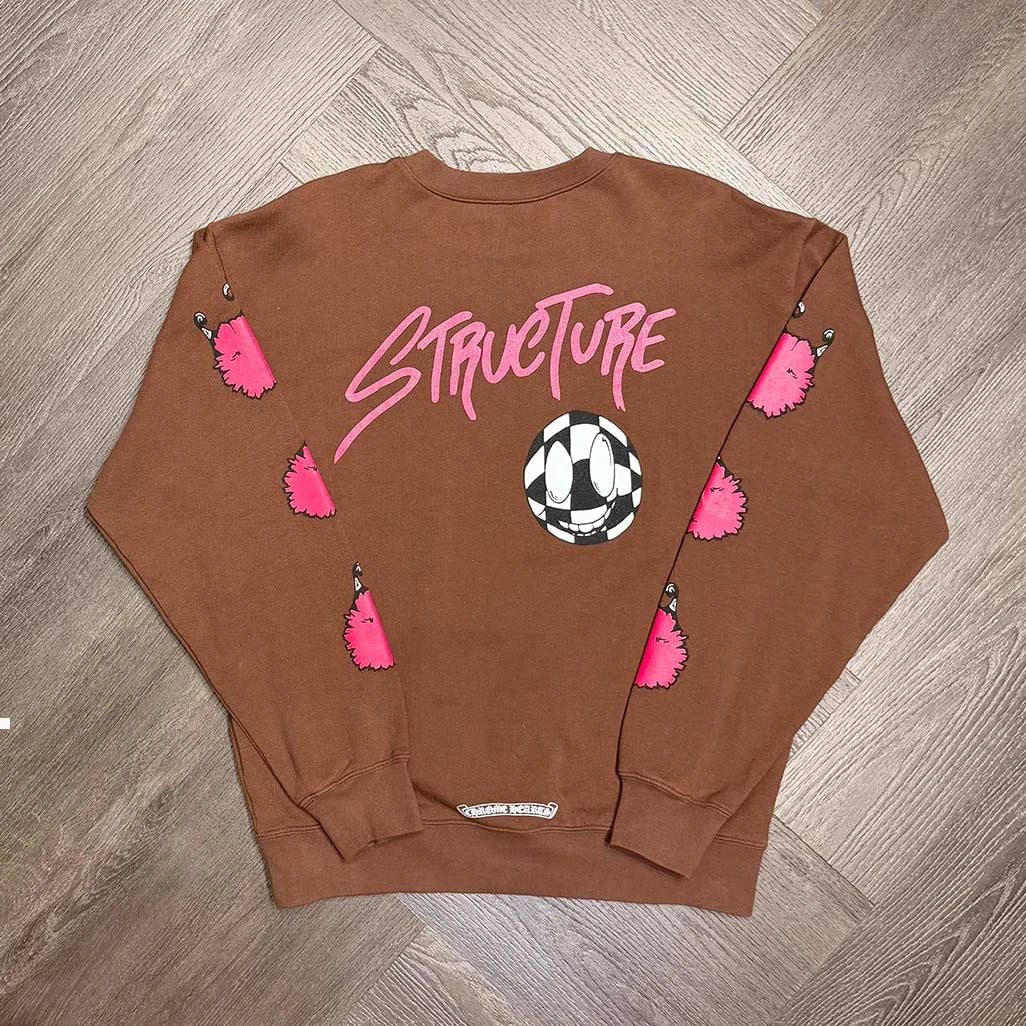 Chrome Hearts Matty Boy Structure Crewneck Sweatshirt Brown