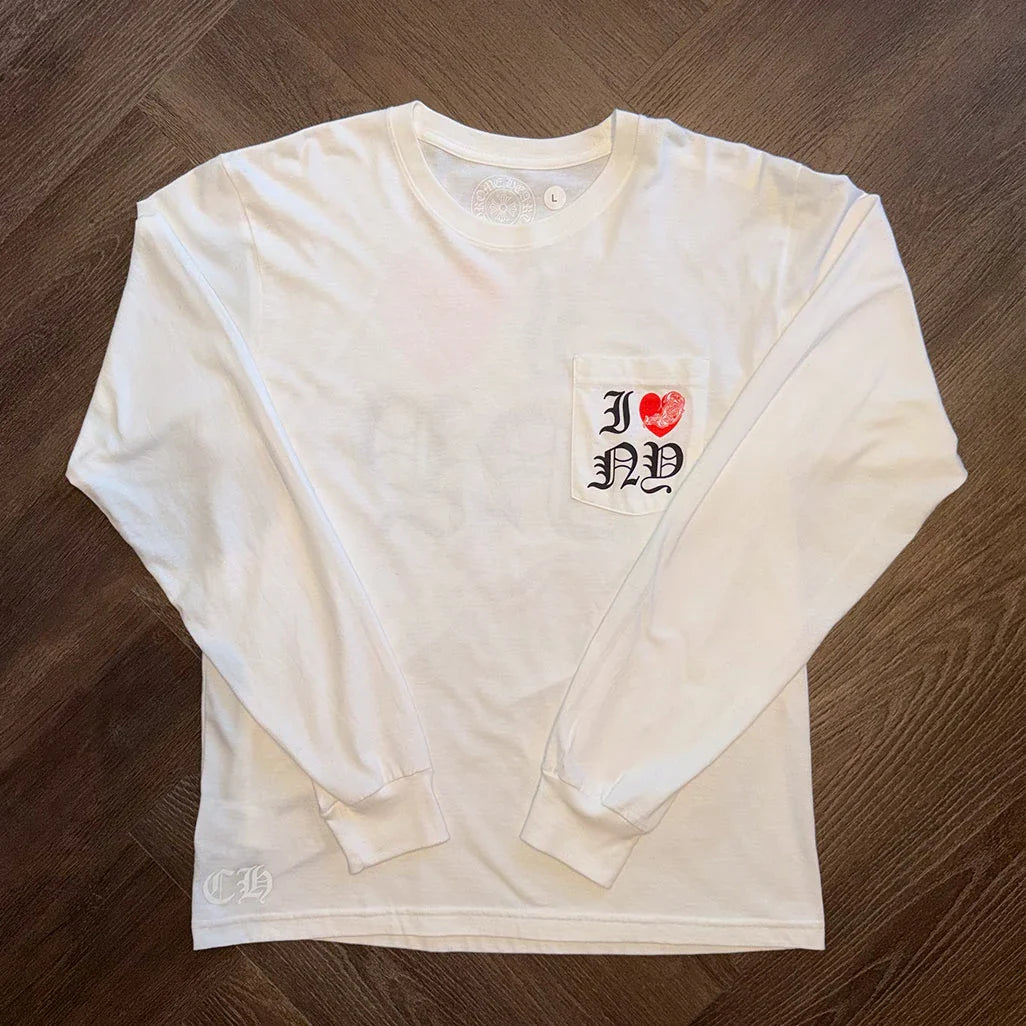 Chrome Hearts 'I Heart New York' White Long Sleeve T-Shirt