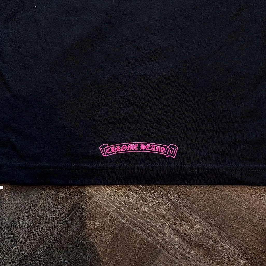 Chrome Hearts Horseshoe Pink T-Shirt