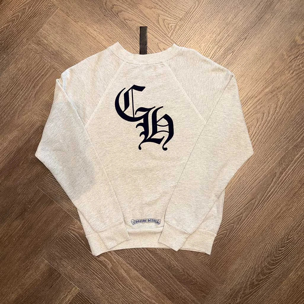 Chrome Hearts Triple Patch Grey Sweatshirt