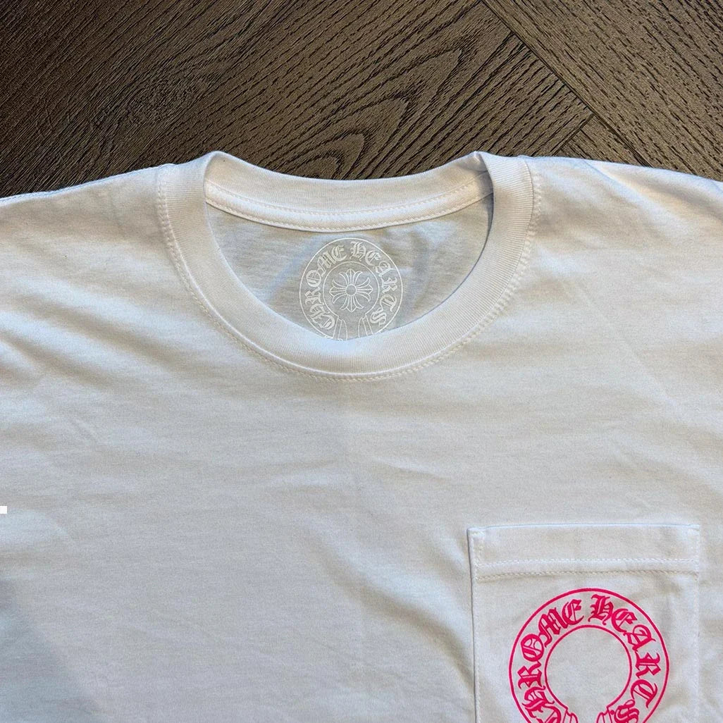 Chrome Hearts Floral White Pink Long Sleeve T-Shirt
