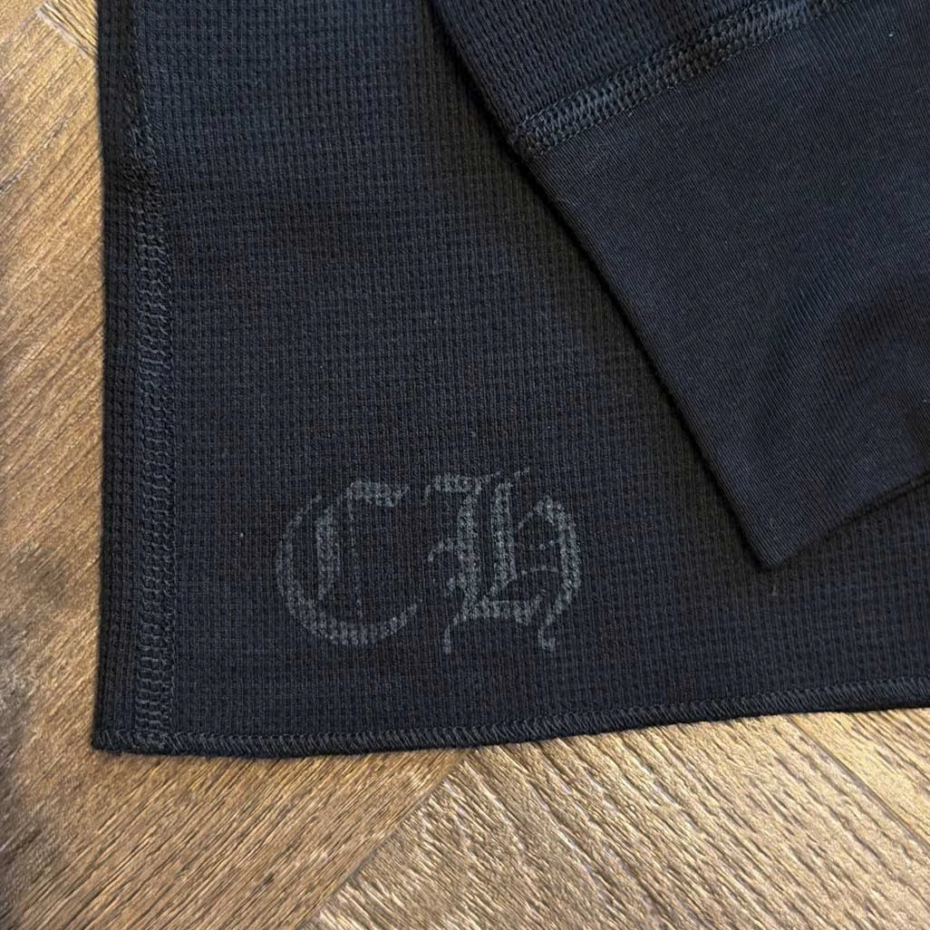 Chrome Hearts Deadly Doll Black Thermal Long Sleeve T-Shirt