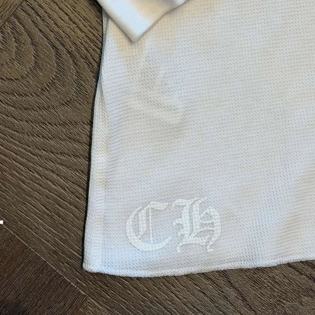 Chrome Hearts Deadly Doll White Thermal Long Sleeve T-Shirt