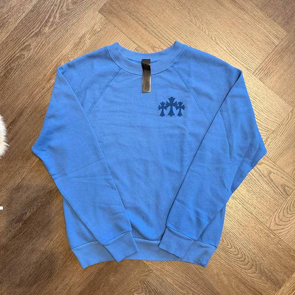 Chrome Hearts Triple Patch Blue Sweatshirt